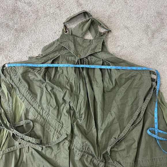 Osklen Small Olive Green Military Utility Overalls Parachute Dress - Picture 8 of 15